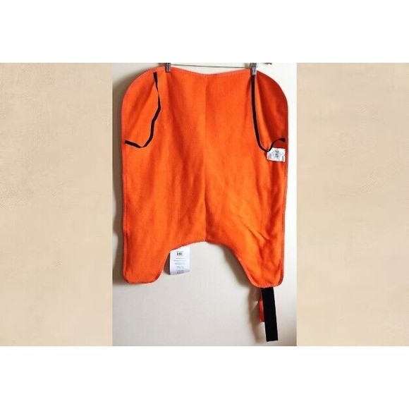 HuggleHounds Pink Orange Plaid Fleece Dog Jacket XL Wool Blend NWT Length 26" - Picture 4 of 8